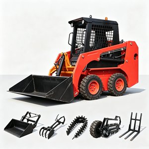 Fast Shipping Mini Skid Steer Crawler Loaders Snow-Cleaning Equipment Hydraulic Diesel Skid Steer Loader With Track - Product Image 1