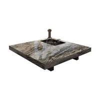 Meuble TV en pierre italienne, table basse minimaliste nordique, ensemble de meuble TV mural suspendu en marbre haut de gamme, style luxe léger