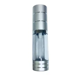 100ml 80ml 50ml 30ml 15ml Luxury Silver Gold Aluminum Cosmetic Spray Airless Dispenser Pump Plastic Bottle Wholesales