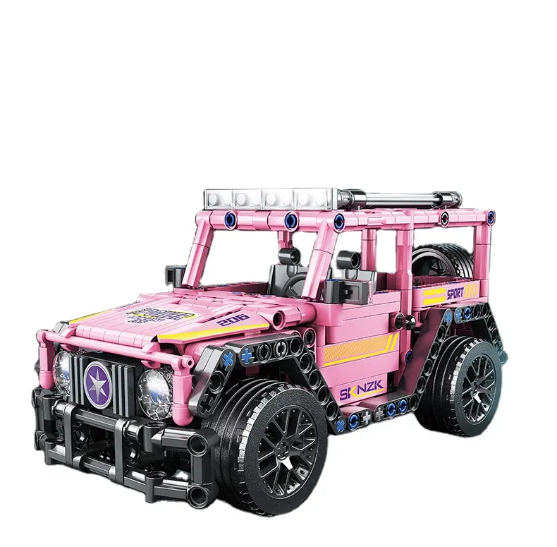 BlocX Kinder Modell Baustein Spielzeug DIY Montage Tech-Storm Offroad LKW Block Ziegel Auto Bausteine Spielzeug