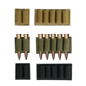 Estuche elástico para bandolera de bala táctica de 2/5 rondas y soporte para Cartucho de munición Compatible con MOLLE para. 38/<span class=keywords><strong>9mm</strong></span> .357 - Product Image 3