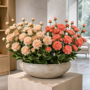 Stelo di Peonia Artificiale 61cm, Realistico con Grandi Boccioli e Foglie Verdi per Decorazioni Floreali di Matrimoni, Case e Hotel - Product Image 5