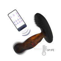 Stimulateur vibrant pour la prostate, télécommande, rotation à 360°, point G, plug anal en silicone, masseur, USB, étanche IPX5