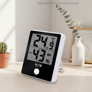 Medidor de Temperatura y Humedad Digital para el Hogar, Mini Termómetro Higrómetro Electrónico de Plástico con Pantalla LCD, Personalizable de Fábrica - Product Image 1