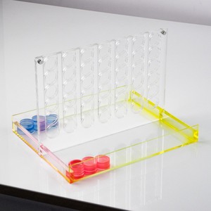 Juego de Mesa de Lujo de Acrílico 4 en Raya Gigante, Juego de Conexión Familiar Divertido, Juguete de Estrategia de Cristal <span class=keywords><strong>para</strong></span> Interiores - Product Image 6