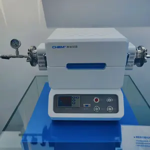 Mini horno de tubo de vacío horizontal de calentamiento eléctrico de alta temperatura TFH 1200C de laboratorio