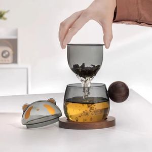Ensemble <span class=keywords><strong>de</strong></span> tasses à thé en <span class=keywords><strong>verre</strong></span> borosilicate <span class=keywords><strong>de</strong></span> haute qualité faites à la main en forme <span class=keywords><strong>de</strong></span> panda, avec poignée en bois et sous-<span class=keywords><strong>verre</strong></span>, 350 ml, portable, compatible lave-vaisselle et micro-ondes, pour la maison - Product Image 3