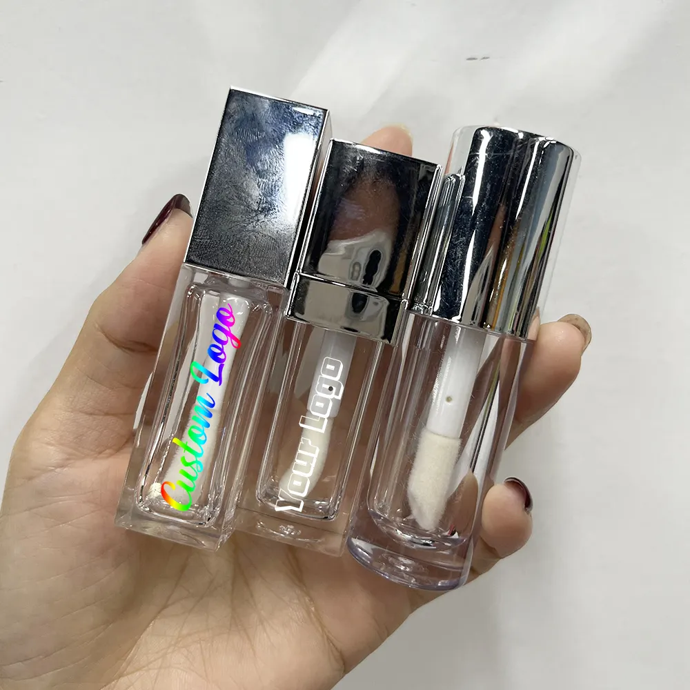 HOT selling multi-colors custom logo lipgloss tubes private label moisturizing waterproof shiny glitter shimmer lipgloss