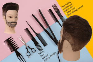 Prix d'usine Tête d'entraînement pour homme en cheveux humains Remy 100% brésiliens, lisses et ondulés, densité 150% pour la pratique <span class=keywords><strong>de</strong></span> la coupe, <span class=keywords><strong>de</strong></span> la teinture et <span class=keywords><strong>de</strong></span> la décoloration - Product Image 2