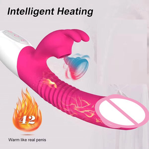 Büyük tavşan klitoral emme vibratör kadınlar için G Spot <span class=keywords><strong>Anal</strong></span> vajinal stimülatör isıtma gerçekçi titreşimli yapay penis yetişkin seks oyuncakları - Product Image 5