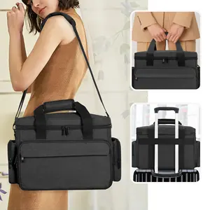 Tas kosmetik, tas riasan perjalanan kapasitas besar untuk wanita dengan tas Pouch portabel