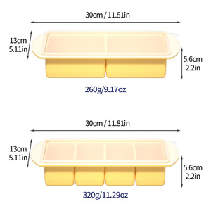 Silicone hình chữ nhật <span class=keywords><strong>Ice</strong></span> Cube khay tái sử dụng Tủ đông khuôn mẫu cho súp <span class=keywords><strong>Cubes</strong></span> thuận tiện đóng băng nước dùng còn lại Băng kem-hơn - Product Image 6