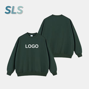 Sudadera de Cuello Redondo para Hombre, de Alta Calidad, para Otoño, 400G, Tejido de Rizo Grueso, Color Sólido, Poliéster/Algodón, Ecológica - Product Image 5