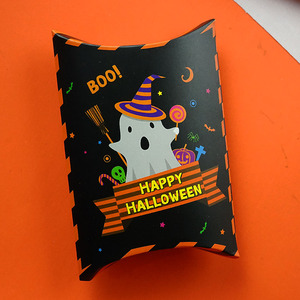 En gros Creative Halloween Cadeau Papier Boîtes Carré Mat Options Inclure <span class=keywords><strong>Dessin</strong></span> <span class=keywords><strong>Animé</strong></span> Halloween Sacs Bonbons Oreiller Recyclé - Product Image 4