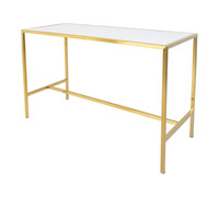 Dessus de table de restaurant en bois massif directement de l'usine de la Chine Design moderne avec base en métal pour manger Prix compétitif