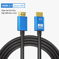 Cable HDMI Justlink UHD V2.1 8K 60Hz 4K 144Hz con Malla de Algodón y Trenzado de Nailon para HDTV, Monitor, Computadora, Proyector, Cine en Casa