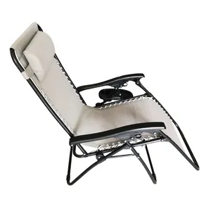 高品质定制户外花园吊带折叠太阳椅椅子