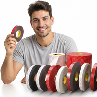 Custom Black 3m VHB Double Sided Pressure Sensitive Acrylic Adhesive Tape Waterproof 1.1mm 33m for Masking & Bag Sealing