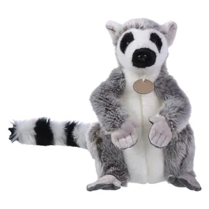 Toptan yüksek kaliteli karikatür orman vahşi doldurulmuş hayvan oyuncaklar özelleştirilmiş sevimli yumuşak peluş Lemur oyuncak