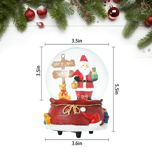 Noël père noël avec cadeaux et enseigne verre eau neige globes décoration de la maison Offre Spéciale table - Product Image 2