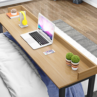 Bureau de lit paresseux mobile simple moderne et bureau d'ordinateur conçu pour la petite maison chambre à coucher bureau en bois Table de chevet