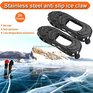 Crampons antidérapants pour chaussures de neige et de <span class=keywords><strong>glace</strong></span>, 30 pointes, pour <span class=keywords><strong>la</strong></span> marche <span class=keywords><strong>sur</strong></span> <span class=keywords><strong>la</strong></span> neige et <span class=keywords><strong>la</strong></span> <span class=keywords><strong>glace</strong></span>, bottes d'hiver - Product Image 5