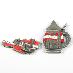 Tùy Chỉnh Nam Châm Tủ Lạnh VIENNA Du Lịch Lưu Niệm Nam Châm Cho Tủ Lạnh Kẽm Hợp Kim Bán Buôn Kim Loại Tủ Lạnh Nam Châm - Product Image 2