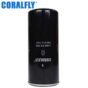 Filtros de Aceite de Motor Coralfly, Filtro de Aceite Duradero de Alta Calidad 600-211-1231 600-211-1340 6736-51-5142 para Excavadora Komatsu - Product Image 3