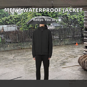 Veste bomber d'hiver en fourrure de renard épaisse à capuche ajustée de style streetwear en gros, veste personnalisée pour homme avec fermeture éclair, imperméable, coupe-vent, tissu en toile - Product Image 2