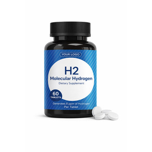 Tabletas de Suplemento de Hidrógeno Molecular H2 de Alta Concentración, 60 Píldoras de 200 mg, Proporcionan un Impulso de Energía, Inmunidad <span class=keywords><strong>y</strong></span> Función Cognitiva - Product Image 2