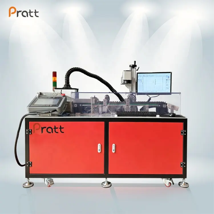 Fiber Laser Marker Marking Machine 30w 50w With Rotary Fixture/ Automatic Pen