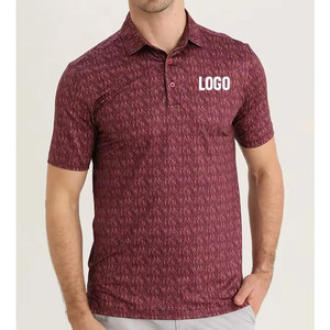 Camiseta de Poliéster Tejida para Hombre de Fábrica Yutuo, Impresión Digital por Transferencia de Calor, Transpirable, para <span class=keywords><strong>Golf</strong></span> de Verano, de Secado Rápido - Product Image 2