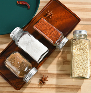 Bocaux à épices en verre transparent avec logo personnalisé, hermétiques et résistants à l'humidité, contenants pour assaisonnements, rangement de cuisine, pour cadeau promotionnel - Product Image 3
