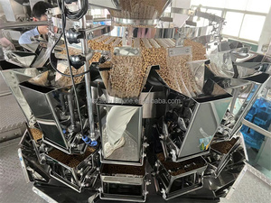 Pesée automatique de petits sacs de céréales, granulés de pop-corn, collation, frites, frites, garniture avec grande trémie - Product Image 4