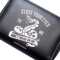 Dompet PVC Berkualitas Tinggi Harga Terjangkau Model Trendi dengan Ritsleting, Ukuran Pendek, Motif Kartun untuk Wanita Pria