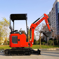 Meilleur prix, usine chinoise directe, micro-excavatrice hydraulique compacte de 1 tonne, mini-excavatrice robuste de bonne valeur