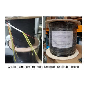 Câble 2FO abonné intérieur/extérieur double gaine FRPs 5.0mm 1FO G657A2-Aérien/Conduite -TOURET 500M 1FO Fibra Cable - Product Image 4