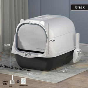 <span class=keywords><strong>Caja</strong></span> <span class=keywords><strong>de</strong></span> <span class=keywords><strong>arena</strong></span> para gatos <span class=keywords><strong>de</strong></span> plástico <span class=keywords><strong>de</strong></span> gran tamaño completamente cerrada, característica antisalpicaduras, desodorización <span class=keywords><strong>de</strong></span> inodoro para gatitos, <span class=keywords><strong>arena</strong></span> para bebés, gatos, perros - Product Image 6