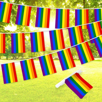 Drapeaux rectangulaires en polyester multicolores personnalisables et réutilisables, bannières en tissu imprimées numériquement, portables pour les fêtes