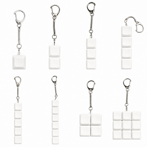 Nouveau porte-clés anti-stress à clavier sublimable, bouton de décompression DIY pour le bureau, cadeau idéal - Product Image 4