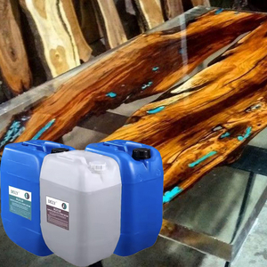 Résine époxy liquide transparente 3:1 en gros pour revêtement de table en bois, sol en béton, comptoir - Utilisation écologique pour la construction et l'emballage - Product Image 1