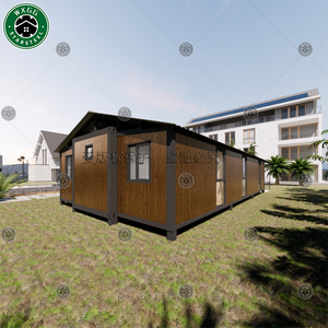 Maison modulaire préfabriquée pliable de haute qualité en bois grainé, extensible et certifiée - Product Image 5