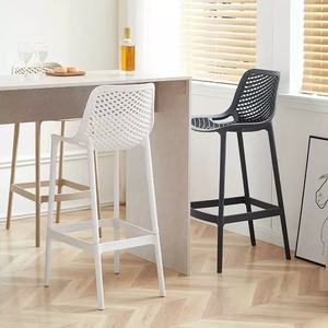 Chaise <span class=keywords><strong>de</strong></span> <span class=keywords><strong>bar</strong></span> haute en plastique, design moderne, pour comptoir <span class=keywords><strong>de</strong></span> cuisine, extérieur, terrasse, nouveau modèle, différentes couleurs, vente en gros - Product Image 6