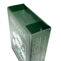 Boîte en plastique transparente personnalisée avec impression UV et estampage à chaud argenté au laser, boîte d'emballage pliable en PET transparente pour cadeau cosmétique