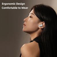 Earphone Nirkabel TWS Semi-In-Ear Baru Kontrol Sentuh Peredam Kebisingan Stereo LED IPX4 untuk Olahraga dan Perjalanan