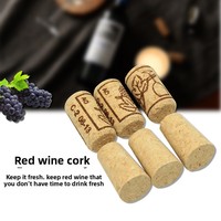 Tapón de Corcho de Madera Profesional para Botellas de Vino, Tapón de Alta Densidad para Botellas de Champán, Tapón de Madera Natural para Botellas de Cerveza