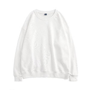 Pull-over en molleton uni à col rond pour homme, coupe classique, respirant et écologique, vente en gros, collection printemps - Product Image 2