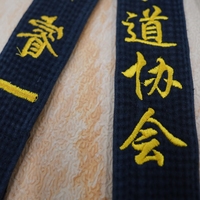 Ceinture de Taekwondo noire pour arts martiaux, légère, durable, broderie, logo personnalisé, ceintures à rayures de luxe pour l'entraînement