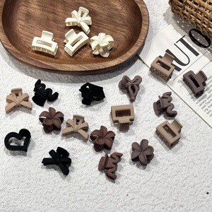 20 قطعة مشبك شعر صغير بألوان متنوعة، مشبك شعر لطيف عالي الجودة، مشابك شعر صغيرة من الأكريليك المطفي للنساء - Product Image 3