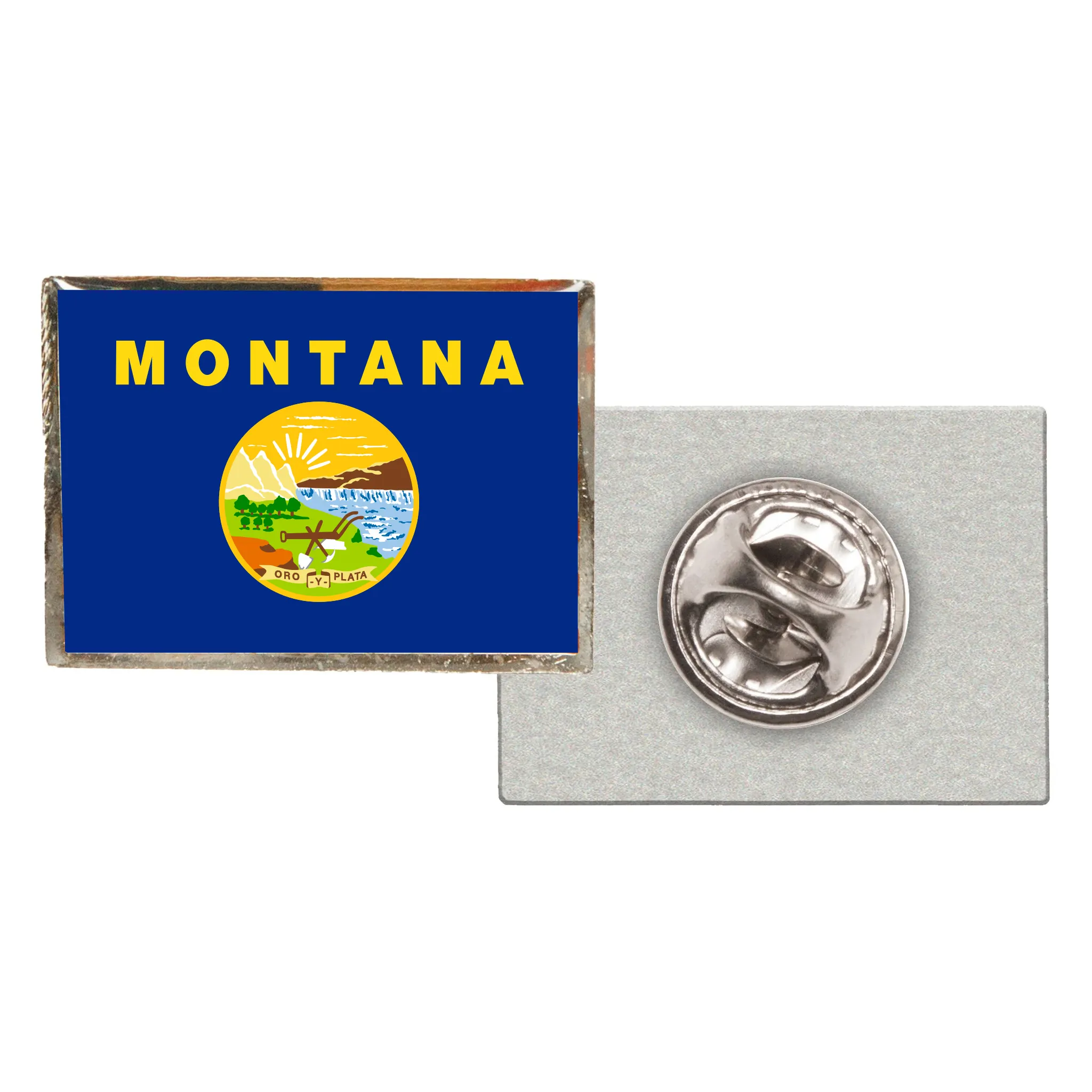 Wholesale Printing Logo USA State Pin Metal United State Montana Lapel Pin